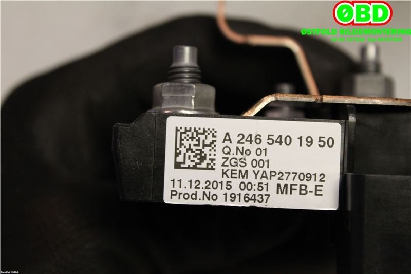 Sikringsboks til Mercedes A-Klasse 2012-2018 (W176) (W176) (MERCEDES|A 246 540 19 50||2465401950)