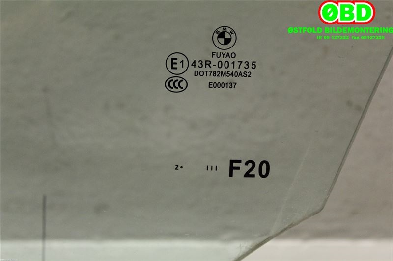 Siderute venstre foran til BMW 1-Serie 2011-2015 (Fase 1) (F20/F21) (F20/F21) (BMW|51 33 7 242 563|)