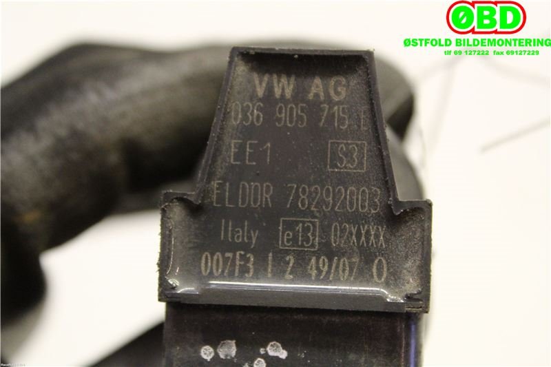 Coil elektronisk til VW Polo 2005-2009 (Type IV, Fase 2)  (VOLKSWAGEN|036 905 715 F|036 905 715 H|036905715E)