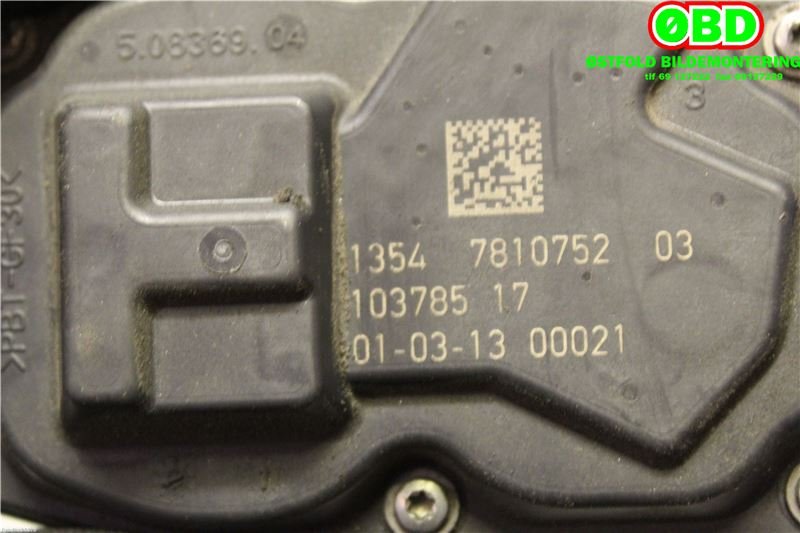 Spjeldhus til BMW 1-Serie 2011-2015 (Fase 1) (F20/F21) (F20/F21) (BMW|13 54 7 810 752||13547810752)
