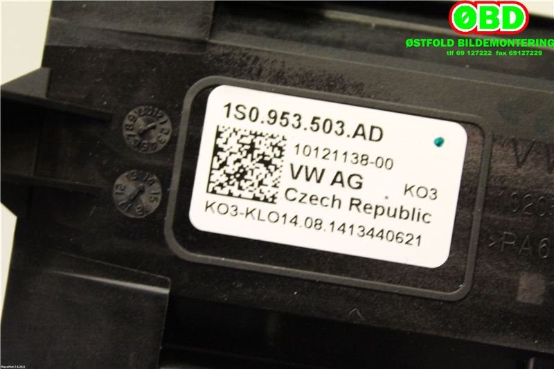 Bryter combi til VW E-Up 2013-2019  (VOLKSWAGEN|1S0 953 513 B||1S0953503AD)