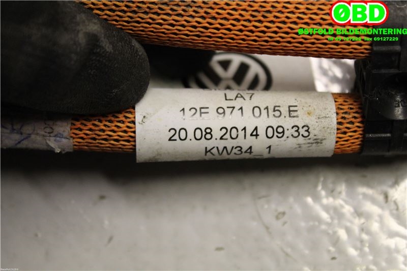 Kabel høy volt (HV) hybrid til VW E-Up 2013-2019  (VOLKSWAGEN|12E 971 015 G||12E971015E)