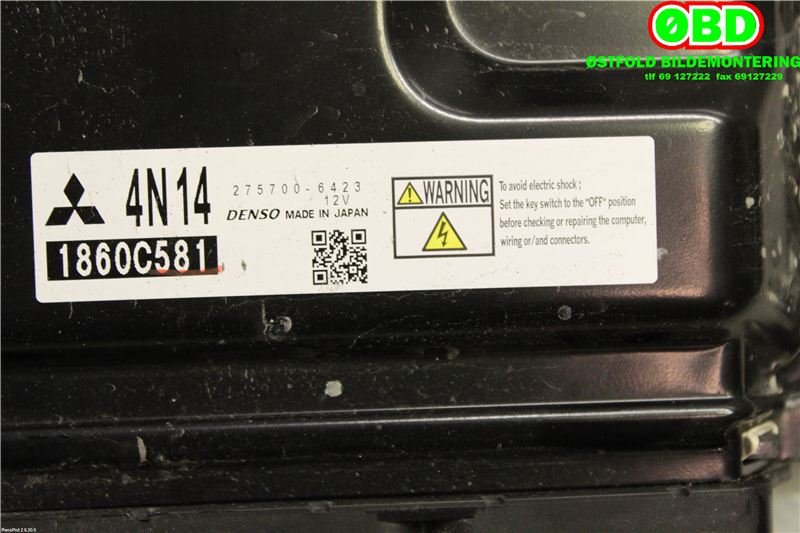Styreenhet motor til Mitsubishi Outlander 2015-->> (Type III, Fase 2)  (MITSUBISHI|1860C581|)