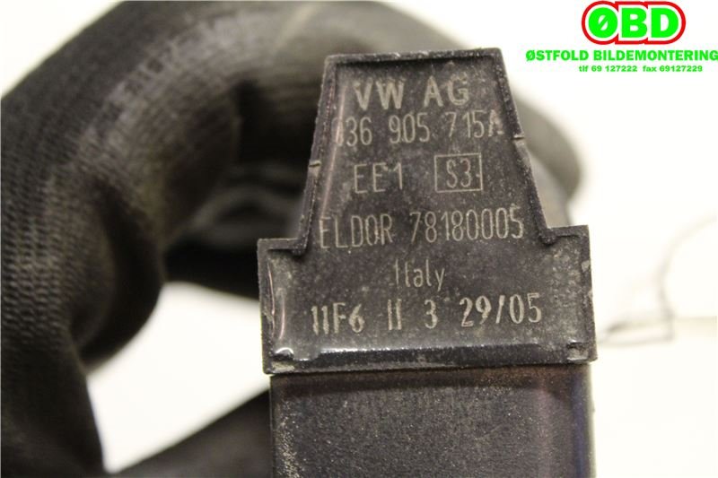 Coil elektronisk til Škoda Octavia 2005-2008 (Type II, Fase 1)  (SKODA|036 905 715 F|036 906 715 H|036905715A)