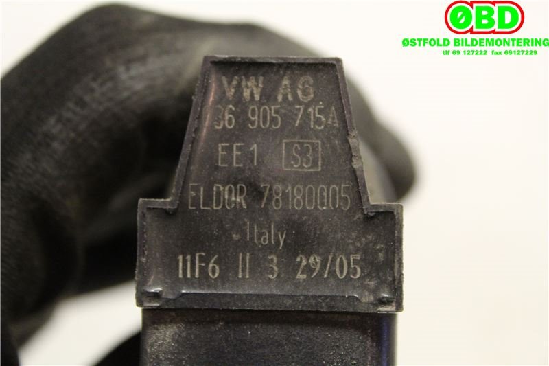 Coil elektronisk til Škoda Octavia 2005-2008 (Type II, Fase 1)  (SKODA|036 905 715 F|036 906 715 H|036905715A)