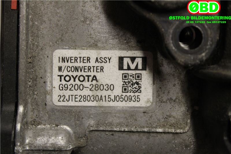 DCDC converter hybrid til Toyota Prius +7 2012-2020 (Type III) (stasjonsvogn) (stasjonsvogn) (TOYOTA|G920029015||G920028030)