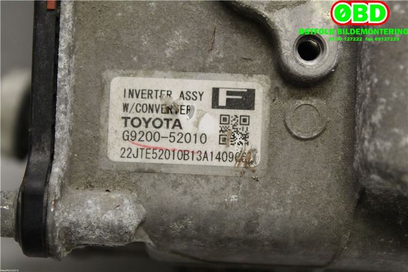 DCDC converter hybrid til Toyota Yaris 2012-2014 (Type III, Fase 1)  (TOYOTA|G920059015||G920052010)