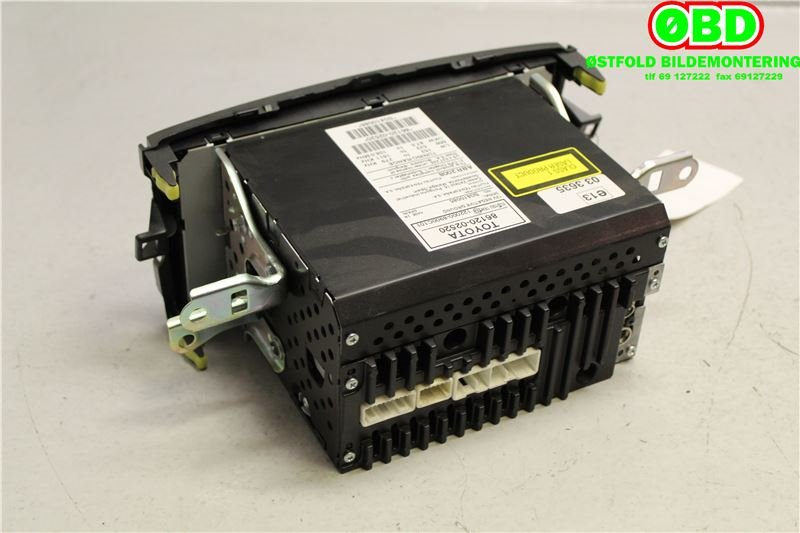 Bilstereo til Toyota Auris 2007-2010 (Type I, Fase 1)  (TOYOTA|8612002520|)