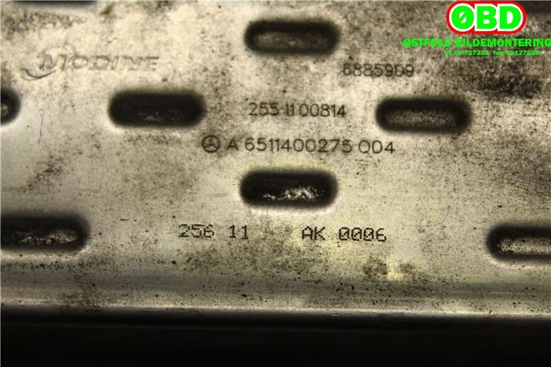 EGR-kjøler til Mercedes Vito/Viano 2010-2014 (Fase 2) (W639) (W639) (MERCEDES|A 651 140 06 75||6511400275)