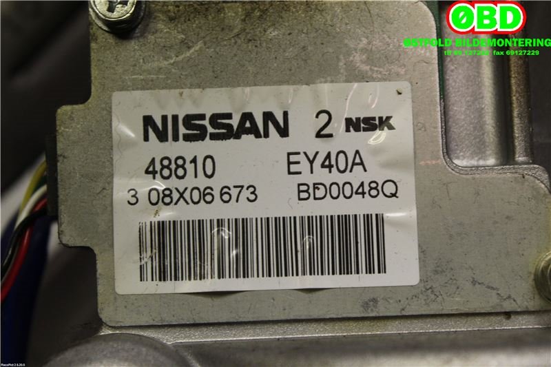 Rattaksel elektrisk servo til Nissan Qashqai 2007-2010 (Type I, Fase 1)  (NISSAN|B8500EY43A|)