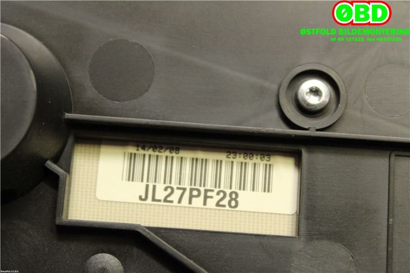 Instrumentpanel til Peugeot Expert 2007-2016 (Type II)  (PEUGEOT|6106RS|9801642280|1401107680)