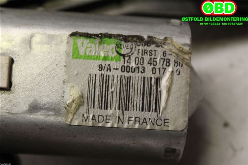 Viskermotor bakrute til Peugeot Expert 2007-2016 (Type II) (PEUGEOT|6405 GC|53028712|1400457880)