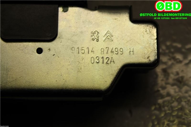 Baklukelås til Citroën C3 2010-2016 (Type II)  (CITROEN|8719 F8||9151487499)