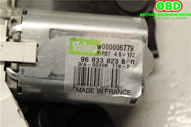 Viskermotor bakrute til Citroën C3 2010-2016 (Type II)  (CITROEN|6405 QJ|W000006779|9683382380)