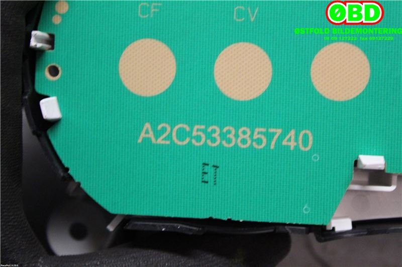 Instrumentpanel til Citroën C3 2010-2016 (Type II)  (CITROEN|96668806XT|98041181XT)