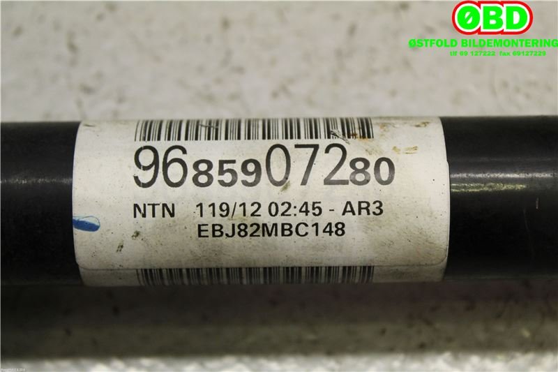 Drivaksel høyre foran til Citroën C3 2010-2016 (Type II)  (CITROEN|3273WR|9801388680|9685907280)