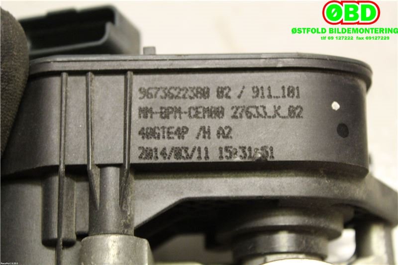 Spjeldhus til Peugeot 2008 2013-2019 (Type I)  (PEUGEOT|9673622380|9842632980)