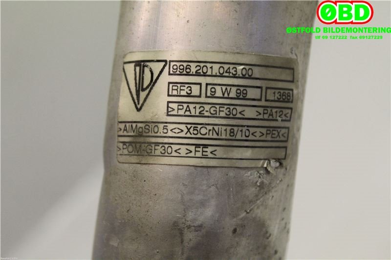 Diverse deler til Porsche 911 1998-2005 (996) (996) (PORSCHE|996 201 043 00|996 201 043 09|99620104300)