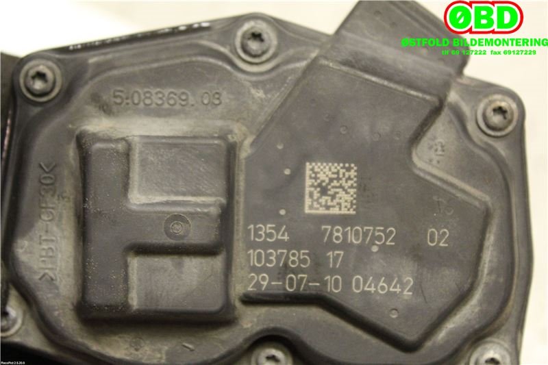 Spjeldhus til Mini One/Cooper 2007-2014 (R55-57) (R55-57) (13 54 7 810 752||13547810752)