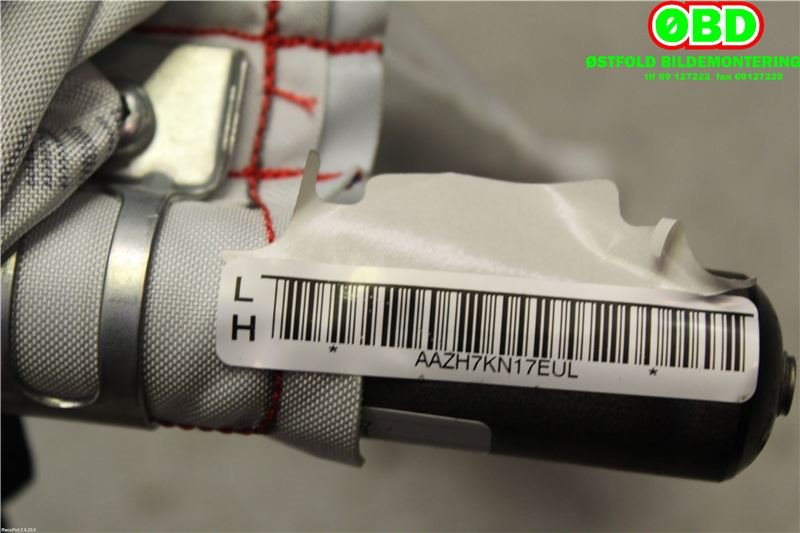 Airbag gardin venstre til Toyota Yaris 2014-2020 (Type III, Fase 2)  (TOYOTA YARIS HYBRID|621800D120|)