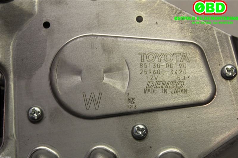 Viskermotor bakrute til Toyota Yaris 2014-2020 (Type III, Fase 2)  (TOYOTA YARIS HYBRID|851300D190|2596003420)