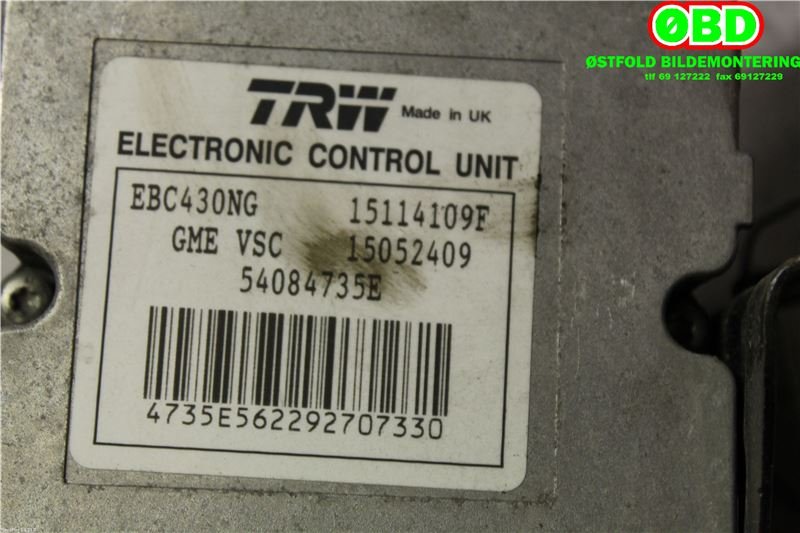 ABS sentral til Saab 9-3 2008-2011 (Type II, Fase 2)  (SAAB|12773673|)