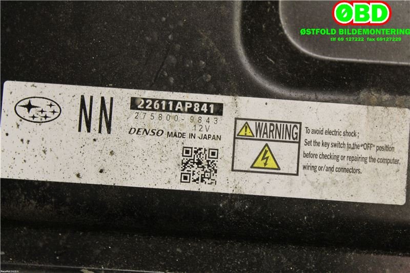 Styreenhet motor til Subaru Legacy 2009-2015 (SUBARU|22611AP841|)