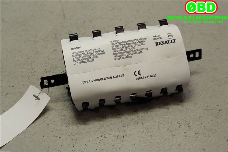 Airbag passasjer til Renault Captur 2013-2020 (Type I) (RENAULT|985253411R|)