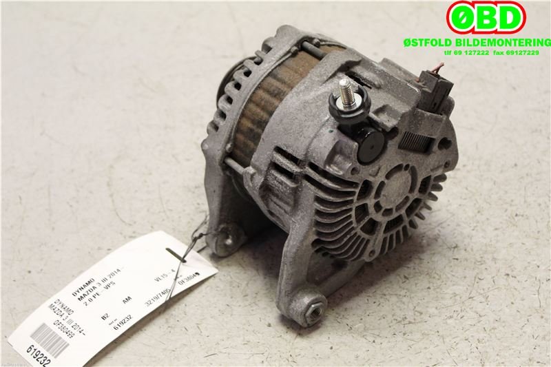 Dynamo til Mazda 3 2013-2016 (Type III, Fase 1)  (MAZDA|PE0118300|A5TL0491|)