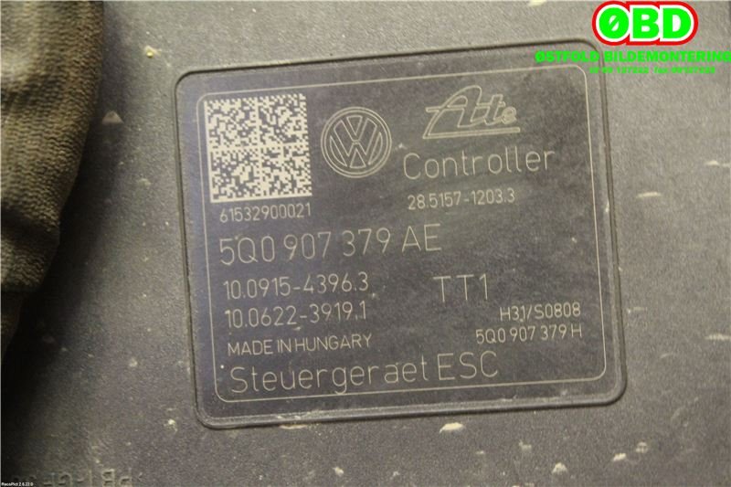 ABS sentral til VW e-Golf 2014-2017 (Fase 1)  (VOLKSWAGEN|5Q0 614 517 AK||5Q0614517AK)