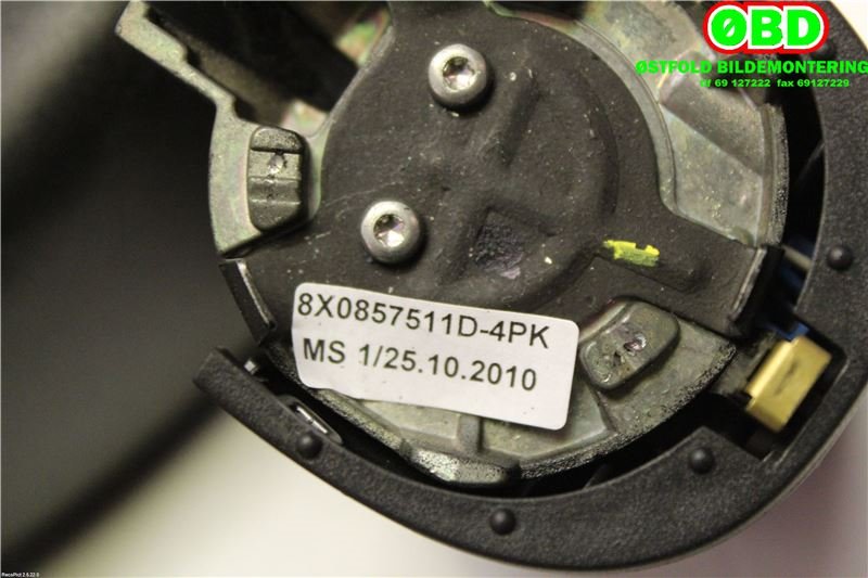 Speil innvendig til Audi A1 2010-2014 (Type I, Fase 1)  (AUDI|8X0 857 511 D||8X0857511D)