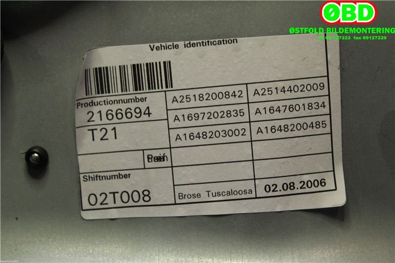 Ruteheis til Mercedes ML 2005-2011 (W164) (W164) 