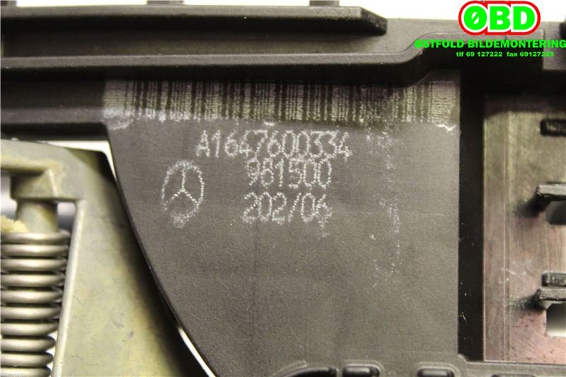 Dørhåndtak utv venstre bak til Mercedes ML 2005-2011 (W164) (W164) (|1647600334)