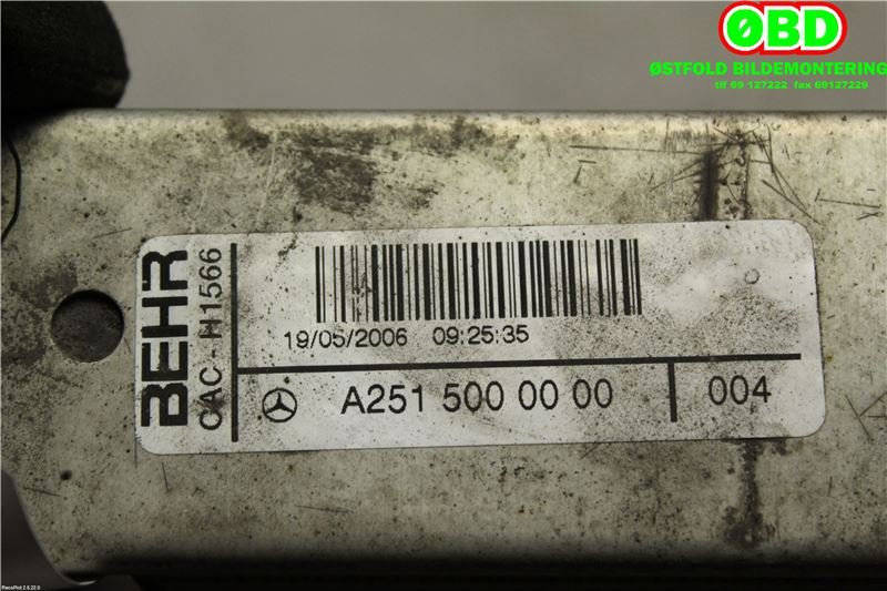 Intercooler til Mercedes ML 2005-2011 (W164) (W164) (|2515000000)