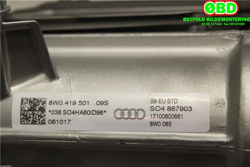 Rattaksel til Audi A4 2015-2019 (Type V, Fase 1) (B9) (B9) (AUDI A4 AVANT|8W0419501E|8W0419501)