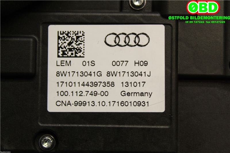 Girstang til Audi A4 2015-2019 (Type V, Fase 1) (B9) (B9) (AUDI A4 AVANT|8W1713041G|8W1713041Q)