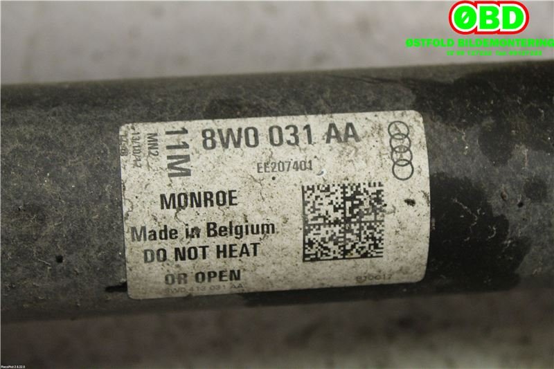 Fjærbein høyre foran til Audi A4 2015-2019 (Type V, Fase 1) (B9) (B9) (AUDI A4 AVANT|8W0413031AA|8W0031AA)
