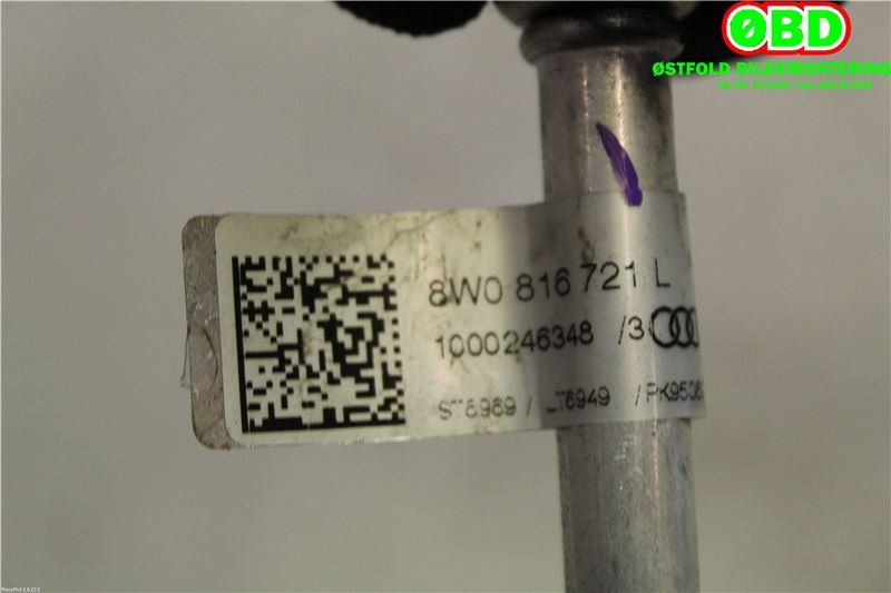 Aircondition rør til Audi A4 2015-2019 (Type V, Fase 1) (B9) (B9) (AUDI A4 AVANT|8WO816721L|)