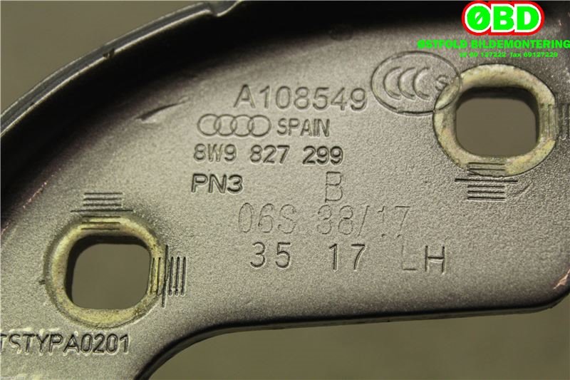 Hengsler til Audi A4 2015-2019 (Type V, Fase 1) (B9) (B9) (AUDI A4 AVANT|8W9 827 299 B|)