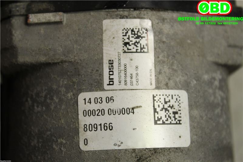 Tannstang elektrisk til Mercedes C-Klasse 2014-2018 (Fase 1) (W205) (W205) (MERCEDES|A 205 460 80 00|A 205 460 65 02|)