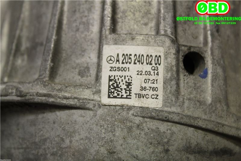 Motorfeste til Mercedes C-Klasse 2014-2018 (Fase 1) (W205) (W205) (MERCEDES|A 205 240 02 00||2052400200)