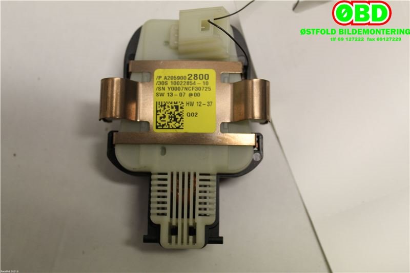 Sensor regnsensor til Mercedes C-Klasse 2014-2018 (Fase 1) (W205) (W205) (MERCEDES|A 205 900 28 00|A 205 900 66 15|2059002800)
