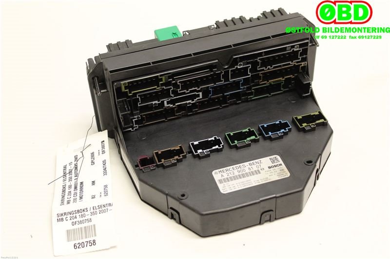 Sikringsboks til Mercedes C-Klasse 2011-2014 (Fase 2) (W204) (W204) (MERCEDES|A 212 900 62 12|A 231 900 77 07|2129008107)