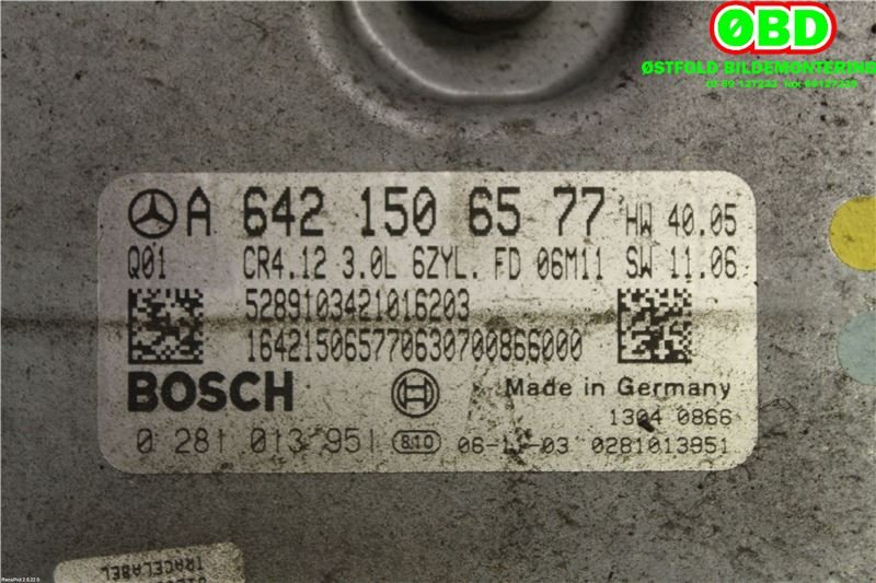 Styreenhet motor til Mercedes R-Klasse 2006-2013 (W251) (W251) (MERCEDES|A 642 150 65 77|A 642 150 31 41|6421506577)