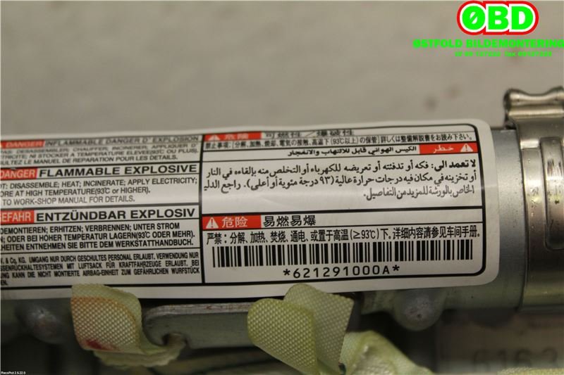 Airbag gardin venstre til Mitsubishi i-MiEV 2010-->> (MITSUBISHI|7030A371|)