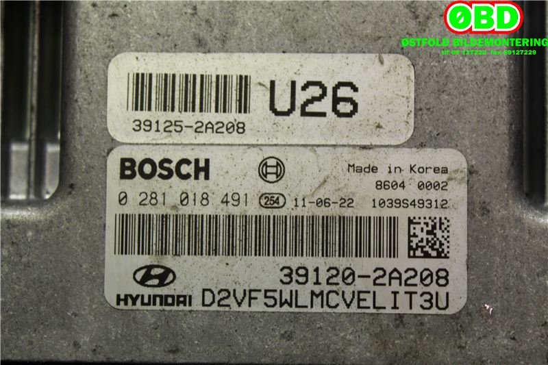 Styreenhet motor til Hyundai i40 2012-2017  (HYUNDAI|391202A208|)