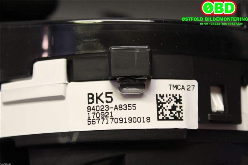 Instrumentpanel til Kia Optima 2017-2020  (Elektrisitet (ladbar) + bensin|94023A8355|)