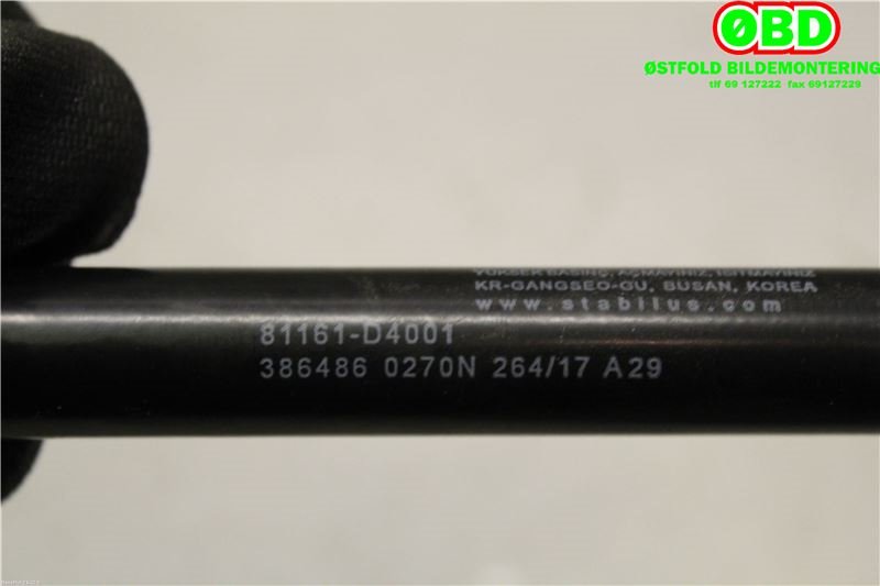 Panserhengsler til Kia Optima 2017-2020  (Elektrisitet (ladbar) + bensin|79120D4010|)
