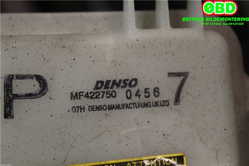 Kjølevifte til Toyota Yaris 2006-2009 (Type II, Fase 1)  (TOYOTA|163600Q040|)