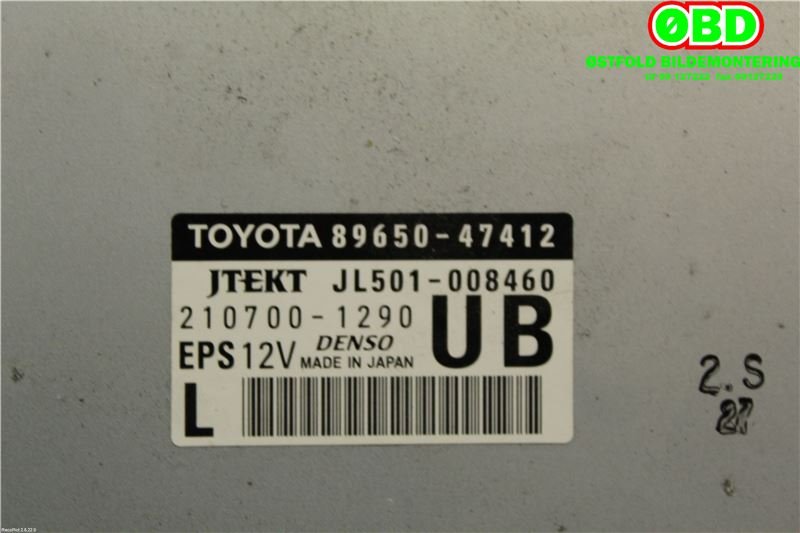 Styreenhet servo til Toyota Prius +7 2012-2020 (Type III) (stasjonsvogn) (stasjonsvogn) (TOYOTA|8965047412|2107001290)